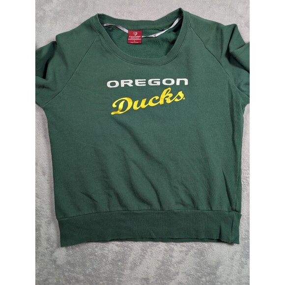 Oregon State University Ducks Sweatshirt Women Size Large Green College Teamwear - Picture 4 of 8